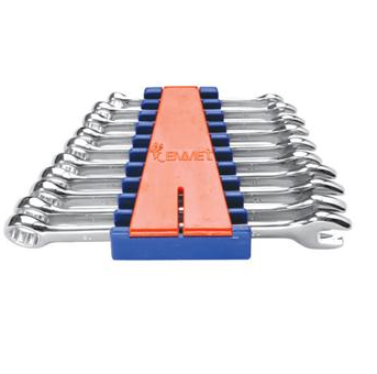 埃米頓10PCS 10件精拋平面兩用扳手組套（塑夾裝）