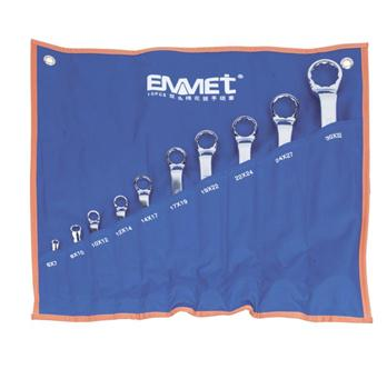 艾米頓10PCS 10件精拋平面雙頭梅花扳手組套（布袋裝）